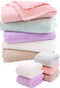 yaocoral 15 Pack 12''x12'' Absorbent Microfiber Baby Washcloths Soft Fleece Wash Clothes Face