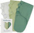 Comfy Cubs 3 Pack, 3-6 Easy Swaddle Blanket, Large for Months Infants and Muslin Baby Blanket Bundled