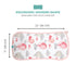 5-Pack 22" 11" Featherhead Muslin Burp Cloths for Baby Girl Large X - Ultra Soft & Extra Absorbent Cotton Terry Backing