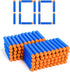 Nerf N Strike Blaster Compatible Dart Bullets, 100 Blue Bullets for All Elite 2.0 Series Blasters