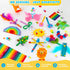 Zefy 3200+ 12 4-12 Pcs Arts and Crafts Supplies for Kids, All in One Craft Kits with Crafts Design, DIY School Supplies