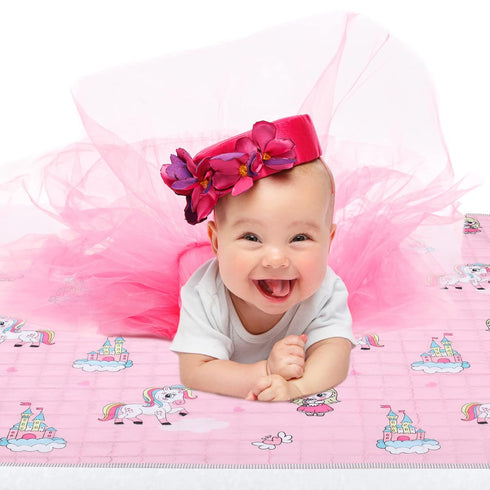 43 43 Inch Tummy Funtery x Boho Baby Play Mat Portable Crawling Washable Foldable Time Non Slip Baby Floor Large