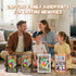 4 Family Handprint & Hand Casting Kit DIY Craft Keepsake with Wooden Frame, Non-Toxic Paints, Baby Footprin Kit Perfect