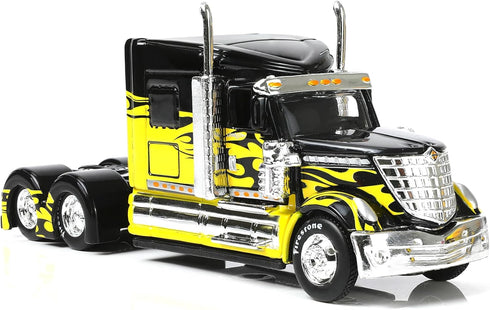 1/64 Scale International Lonestar Heavy Truck Model Semi Trailer Head Toy Alloy
