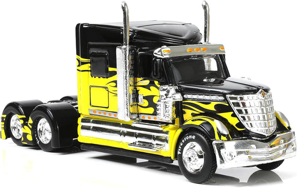 1/64 Scale International Lonestar Heavy Truck Model Semi Trailer Head Toy Alloy