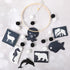 2 HyDren Baby Mobile for Crib Black and White Crib Mobile Nursery Crib Mobile Handmade Mobiles Decor for Baby Shower