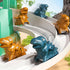 3 4 5 6 7 8 Set, JUKUDAHU Dinosaur Climbing Slide Stair Toy for Toddlers Aged - Racing Track Game Sliding Car Toy