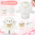 Angel Bear Plush Stuffed Animal with Wings, 10 Inch White Bear Doll for Boys & Girls Birthday Gift