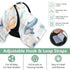 Dalzium Whales Air Balloons Lighthouses Clouds Rainbows Car Seat Cover Baby, Carseat Canopy Cover for Girl Boy