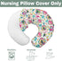 Summer Pink Flamingo Toucan Tropical Fruits Baby Nursing Pillow Covers for Boy Girl Colorful Birds Leaves Nursing