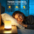 Dimmable 11 5 Brown-2 Pack Auxmir Night Light for Kids Baby, Touch Lamp for Nursery, RGB Colors Brightness, Portable