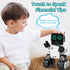 okk Robot Toys for Kids - Programmable Remote Control Robot with Coin Piggy Bank, LED, and Tray