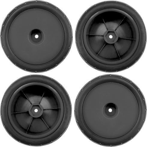 4Pack ShareGoo RC 85mm/3.34" Rubber Tires, Front Rear Tyres, 12mm Hex Wheel Compatible with Redcat HPI HSP Kyosho RC Car