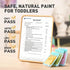 10 Jar Melo Washable Finger Paints Powder for Toddlers, Safe Paints for Baby's Hand and Feet, Non-Toxic Preschool Art