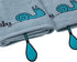 Sangaloz 2 20x31 Inch 12x20 Inch 100% Milk&Moo Kids Washcloths for Bath, Blue Snail Baby Kids Bath Towel, Wash Cloths