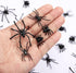 Civaner 120 Pieces Plastic Spiders Fake Tiny Realistic Prank Props for Home and Party Decorations (Black, 0.9 x 0.6'',