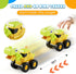 2 3 4 5 Construction Toys for Year Old Boy Kids Toddlers, Press and Go Dino Truck Construction Vehicle Toys Sandbox