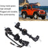Qiilu C24 Upgrades, C24 Axle Upgrade Metal Front Rear Axle for C14 C24 C34 C44 B14 B24 1/16 RC Car Parts