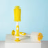 Multifunctional Cleaning Brush, Baby Bottle Brush, Bottle Brush Cleaner (Rotate The suction cup to obtain The small bristle brushes) Set Z, Yellow, Silicone and Nylon Brush by Chemimoso