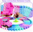 96 Set -4 360 PCS Flexible Tracks Race Tracks Supplementary Colors Magic Road Race Tracks Toys, Rotating Flexible Train