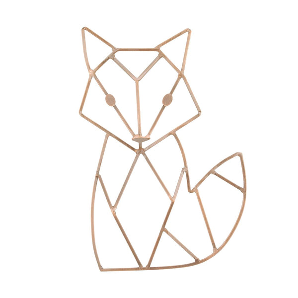 NoJo Fox Shaped Nursery Wall Décor, Copper Finish