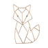 NoJo Fox Shaped Nursery Wall Décor, Copper Finish
