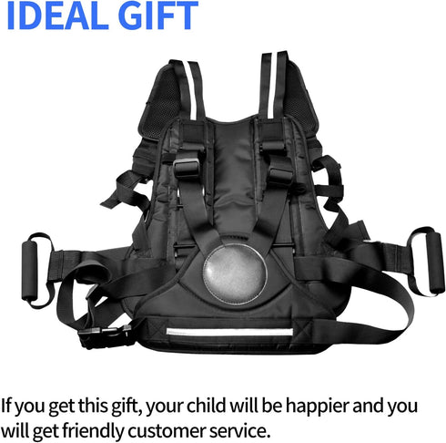 PCCIZU Adjustable Harness, Prevent Passengers from Falling for ATV,Snowmobile,Black