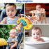 Baby Silicone Suction Cup Toy for High Chair, Toddler Sensory Toy for 6-12 Months, Montessori