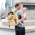 SUABO Backpack Tangerine Baby Diaper Bag Large Bag Waterproof Travel Diaper Bags for Moms and Dads