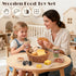 Sets 3-5 3 4 5 6 Toyssa Wooden Play Food for Kids Kitchen, Bakery Pretend Play Toy Food for Toddlers with Cutting Bread