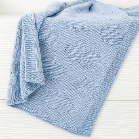 Cotton Baby Blanket Knit Soft Cozy Swaddle Receiving Blankets Toddler Infant Blanket