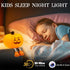Dimmable Pumpkin Night Light for Kids Cute Jack O Lantern Halloween Decor Nightlight for Baby Nursery Toddler Squishy