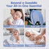 3-Pack, 1 (47" 47") 2 (38" 40") hahaland Muslin Swaddle Blankets Bamboo - Large x & Standard x - Breathable Silky Soft