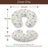 KuphiL10C Watercolor Dragon Moon Stars Pattern Nursing Pillow Cover, Unisex Removable Breastfeeding Pillowcase