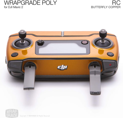 Wrapgrade Poly Skin Compatible with DJI Mavic 2 - Remote Controller, Butterfly Copper