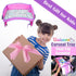 ecoZen Lifestyle Kids Travel Tray for Car, Toddler Lap Desk Organizer for Airplane, Pink Car Seat Tray for Kids Travel