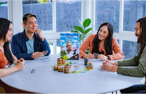 Wandering Towers Strategy Board Game About Trapping Wizards, Fun Family Games for 1-6 Players, Ages 10+, 30 Mins
