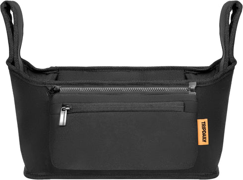 Stroller Organizer Bag with Insulated Cup Holder, Non-Slip Straps, Detachable Phone Bag for UPPABABY and Other Brands