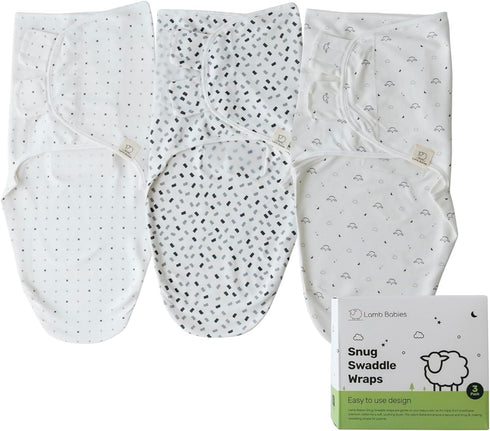 Snug Newborn Swaddle, Breathable & Premium Cotton Sleep Swaddle Blankets for Newborns