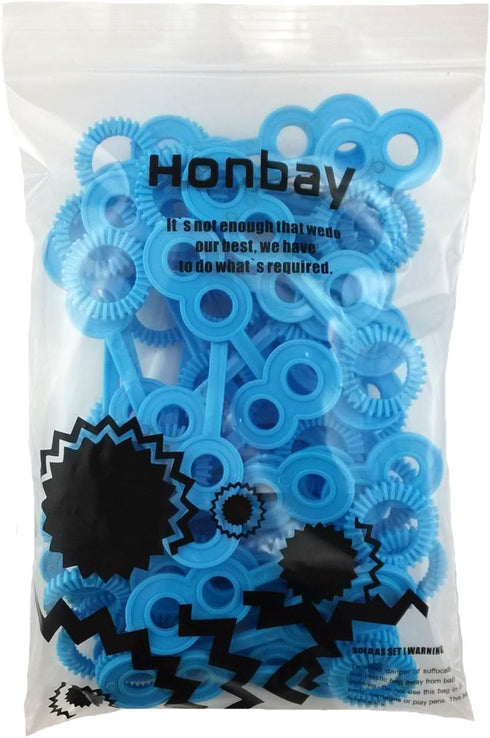 Honbay 50pcs Blue Bubble Wands
