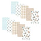 Hudson Baby Unisex Baby Cotton Flannel Burp Cloths, Boy Woodland Pals 10-Pack,