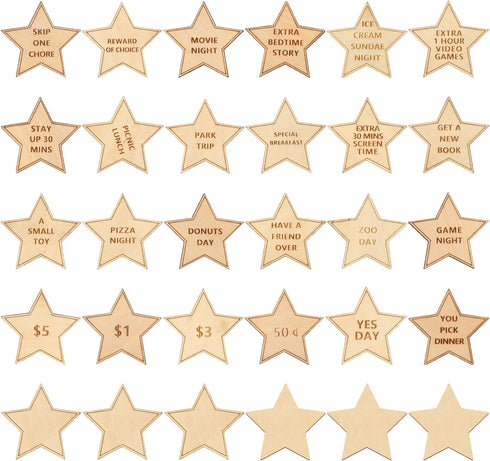 24 Tokens+6 CypherX Easter Egg Fillers- Wood Easter Reward Tokens, Easter Prizes Stuffers Coins, Family Night Tokens