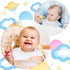 Geyoga 10 360 Pcs Baby Bibs Rotate Baby Bandana Muslin Drool Bibs Petal Bibs Burp Gauze Cloths Absorbent Bib
