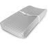 (2 Pack) Ziggy Baby Changing Pad Cover, Cradle Bassinet Sheets Jersey Cotton (Grey/White)