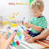 5PCS 0-18 Baby Sensory Toys - Baby Rattle Teething Toys Kits with Music, Infant Newborn Montessori Toys for Boys Girls