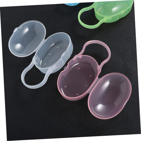 3sets 5pcs*3 TOYANDONA Pacifier Storage Case Newborn Baby Pacifier Holder Box Loop Pp Material Safe Durable for Home