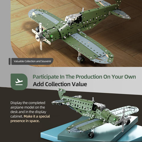 WATUDOU 8-12-16, 8 9 10 11 12 Model Airplane STEM Building Projects Toys - DIY Building STEM Projects Toys for Kids