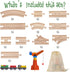 KiToyWod Set 62pcs, Pack 3-10 (62 Wooden Train Track Wood Railway Systems Accessories Expansion with Train + Crane