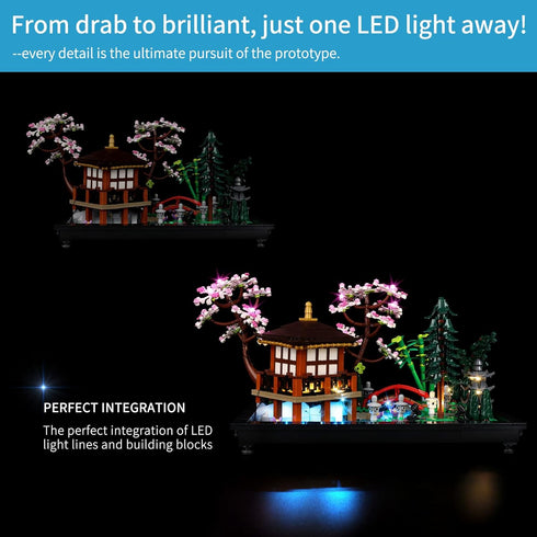 BrickSoul Led Light Kit for Lego Tranquil Garden, Compatible with 10315 Building Set, Light Up Legos Zen Garden
