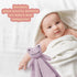 Baby Purple Frog Soft Stuffed Animal Security Blanket, Plush Frog Lovey, Cuddly Newborn Snuggle Blankie, 14"
